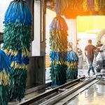 conservative automatic drive thru carwash machine with sunlight