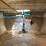 inside of underground water tank, confined space